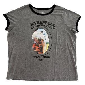 Parks & Recreation Farewell Li'l Sebastian T-Shirt Women's 2XL Comfy TV Series